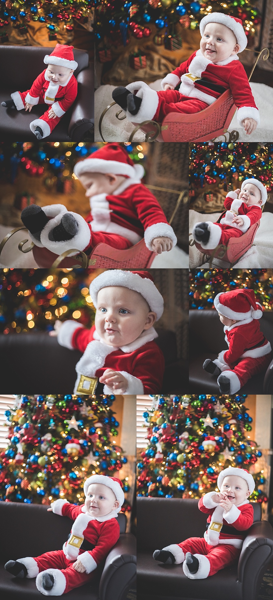 Christmas Themed Baby Photos | Photographing My Kids