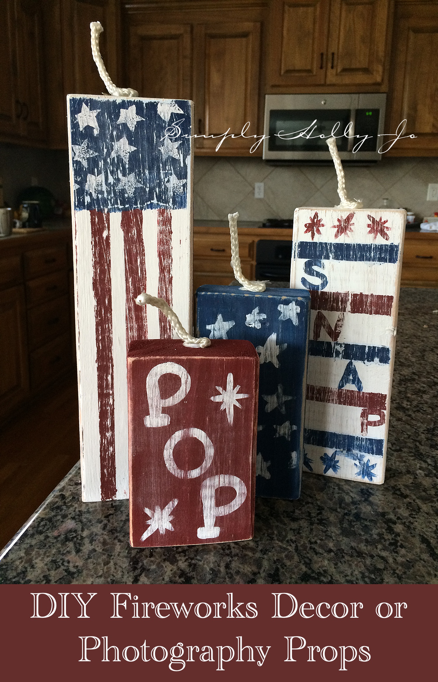 4th of July DIY Decor or Photo Props