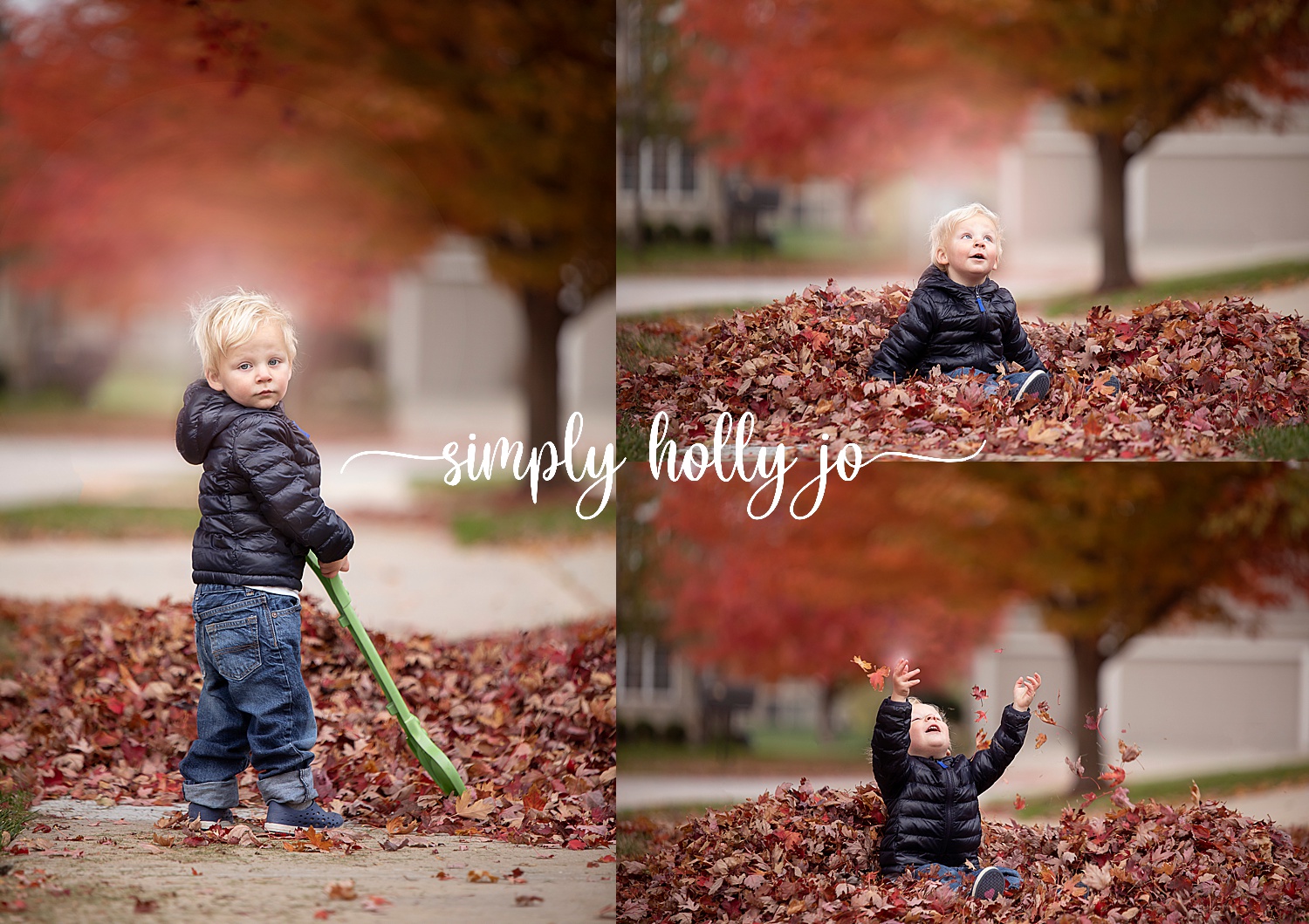 Playing in the Leaves | Fall Tradition